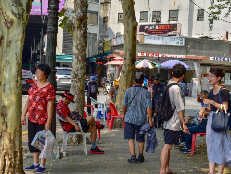 韓国の町並み